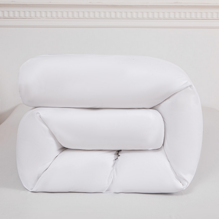 91家纺网 家纺一手货源 找家纺 莎臣豹 2026新款水洗棉磨毛印花简约风单品被套 纯情白