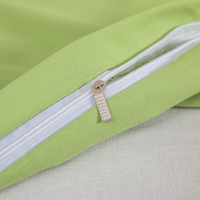 91家纺网 家纺一手货源 找家纺 莎臣豹 2026新款水洗棉磨毛印花简约风单品被套 抹茶绿