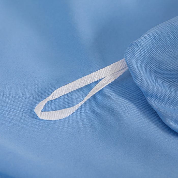 91家纺网 家纺一手货源 找家纺 莎臣豹 2026新款水洗棉磨毛印花简约风单品被套 天空蓝