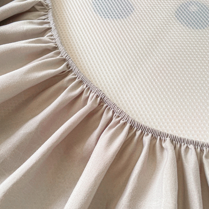 91家纺网 家纺一手货源 找家纺 柒月家居 2026新款大版印花碳光冰丝席床笠款凉席 床笠-围兜狗狗