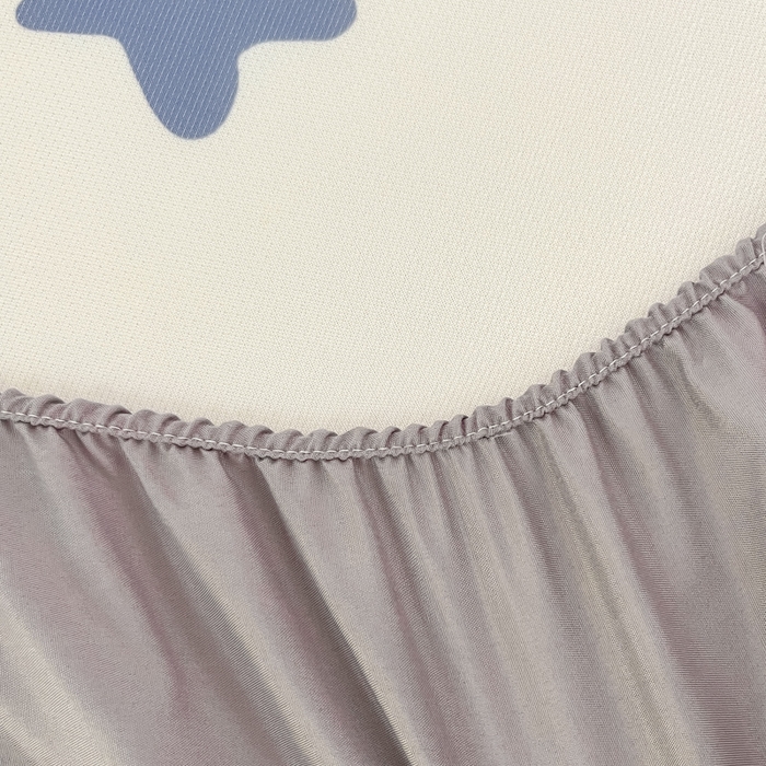 91家纺网 家纺一手货源 找家纺 柒月家居 2026新款大版印花碳光冰丝席床笠款凉席 床笠-满天星辰