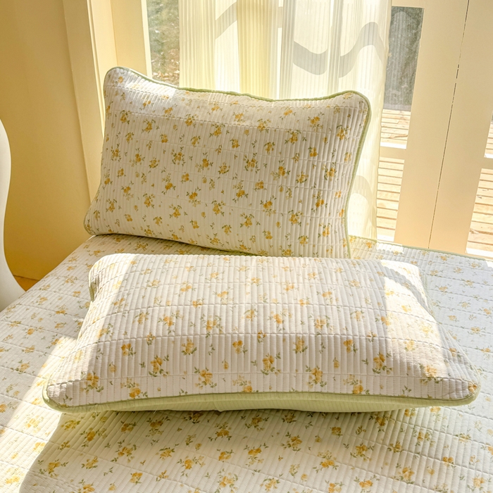 91家纺网 家纺一手货源 找家纺 晓时候 2026新款双层纱印花夏被床盖四件套新疆棉花被夏凉被空调被单夏被 安然入夏