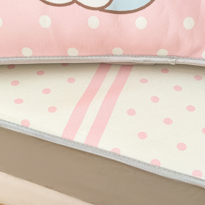 91家纺网 家纺一手货源 找家纺 柒月家居 2026新款大版印花碳光冰丝席床笠款凉席 床笠-猫咪伙伴