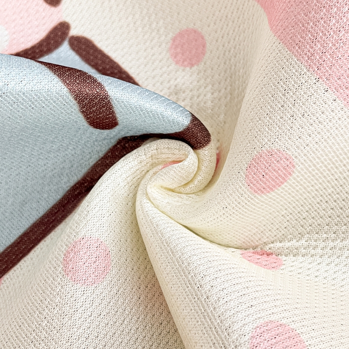 91家纺网 家纺一手货源 找家纺 柒月家居 2026新款大版印花碳光冰丝席床笠款凉席 床笠-猫咪伙伴