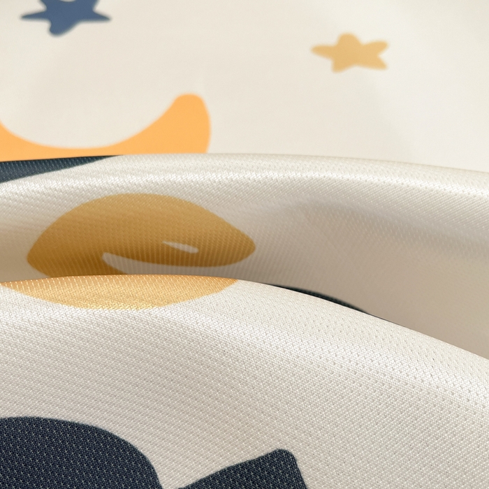 91家纺网 家纺一手货源 找家纺 柒月家居 2026新款大版印花碳光冰丝席床席款凉席 满天星辰