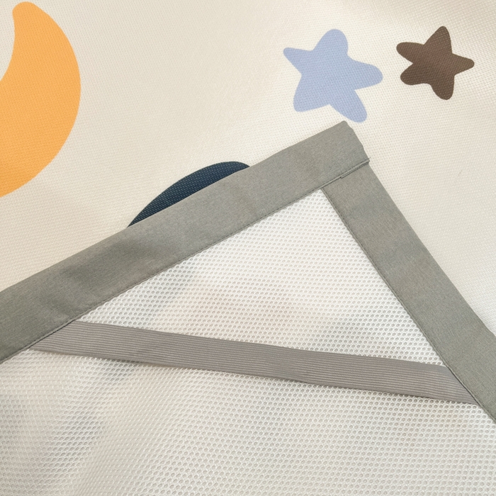 91家纺网 家纺一手货源 找家纺 柒月家居 2026新款大版印花碳光冰丝席床席款凉席 满天星辰