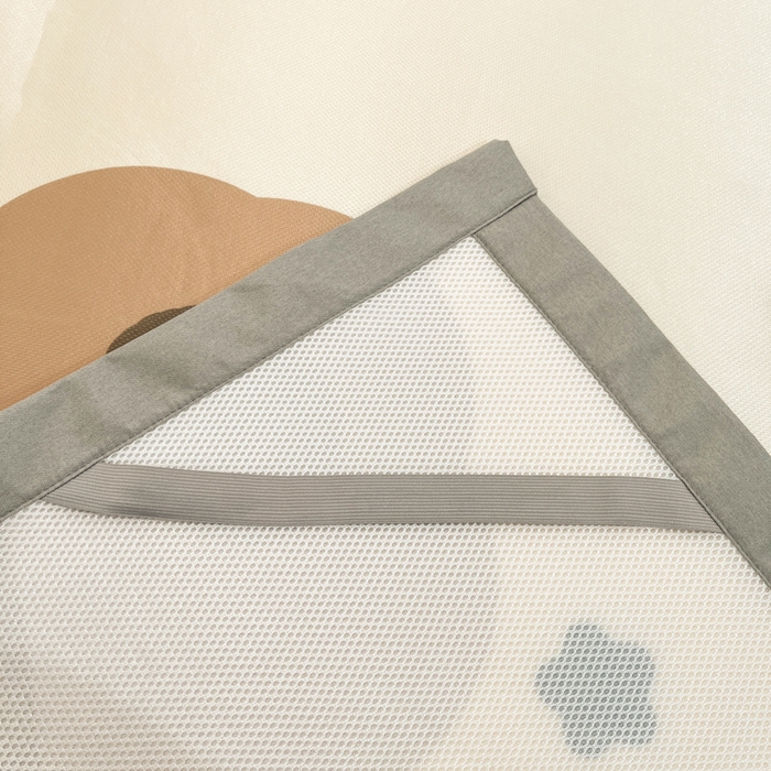 91家纺网 家纺一手货源 找家纺 柒月家居 2026新款大版印花碳光冰丝席床席款凉席 晚安熊