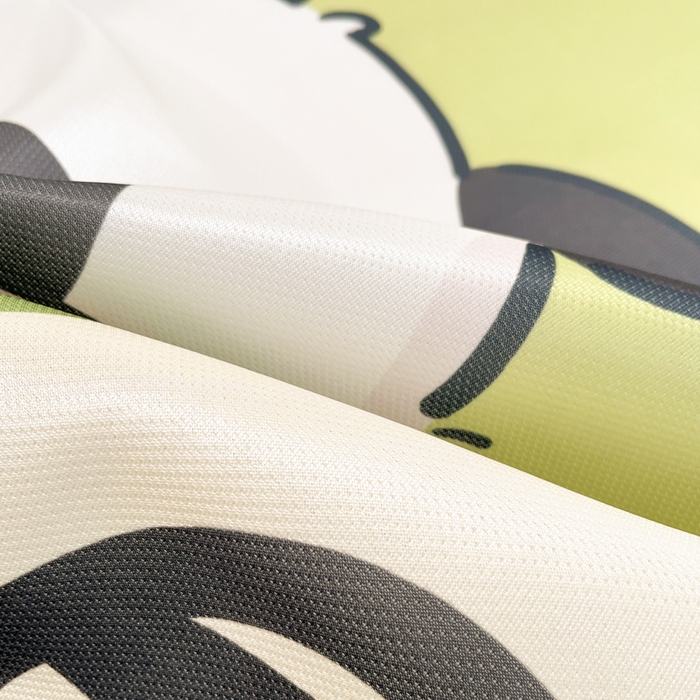 91家纺网 家纺一手货源 找家纺 柒月家居 2026新款大版印花碳光冰丝席床席款凉席 熊猫宝贝