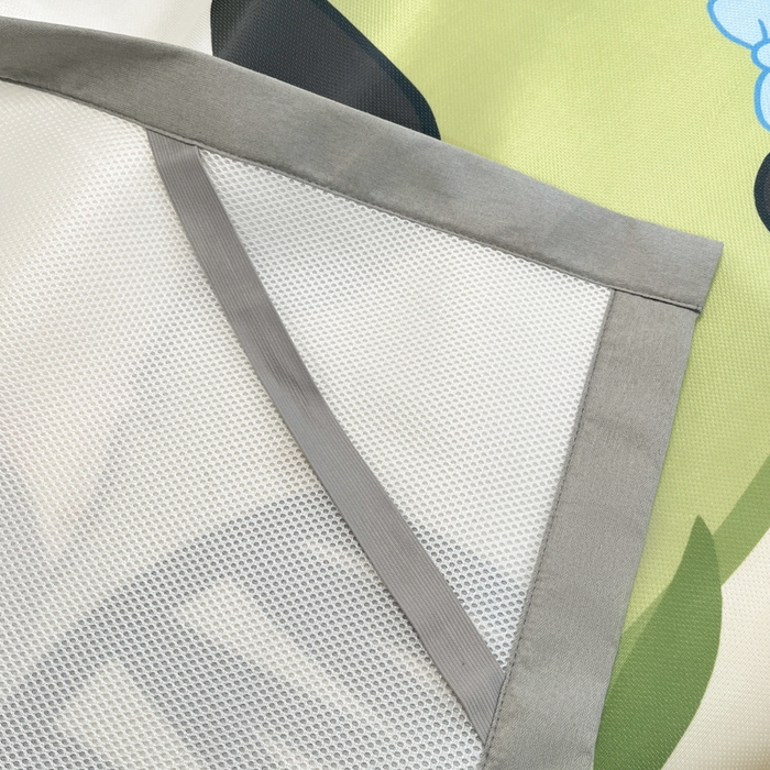 91家纺网 家纺一手货源 找家纺 柒月家居 2026新款大版印花碳光冰丝席床席款凉席 熊猫宝贝