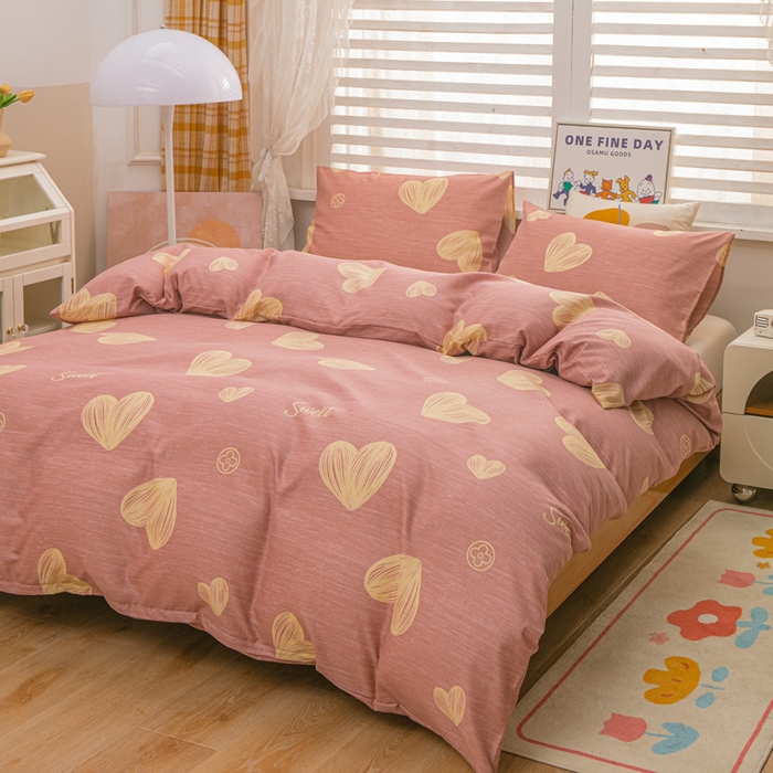 91家纺网 家纺一手货源 找家纺 （总）莎臣豹 新款纯色水洗棉磨毛原棉单被套