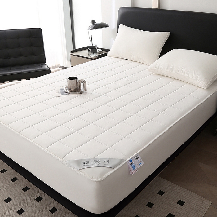 91家纺网 家纺一手货源 找家纺 （总）薇玛仕 2026新款全棉可水洗澳洲羊毛床笠床垫