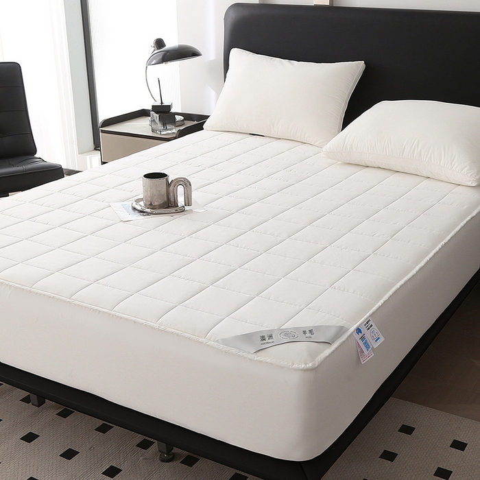 91家纺网 家纺一手货源 找家纺 （总）薇玛仕 2026新款全棉可水洗澳洲羊毛床笠床垫