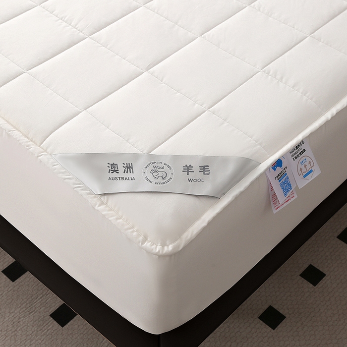 91家纺网 家纺一手货源 找家纺 （总）薇玛仕 2026新款全棉可水洗澳洲羊毛床笠床垫