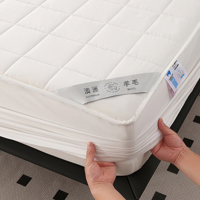 91家纺网 家纺一手货源 找家纺 （总）薇玛仕 2026新款全棉可水洗澳洲羊毛床笠床垫