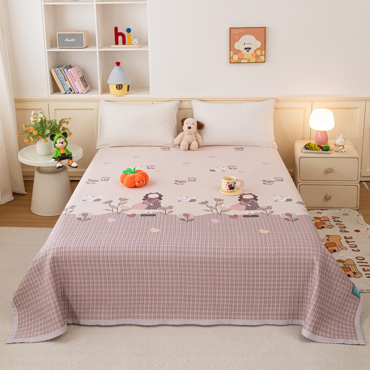 91家纺网 家纺一手货源 找家纺 （总）源舜家纺 2026新款天丝莫代尔大版凉感床盖