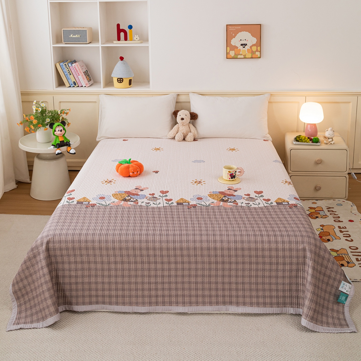 91家纺网 家纺一手货源 找家纺 （总）源舜家纺 2026新款天丝莫代尔大版凉感床盖