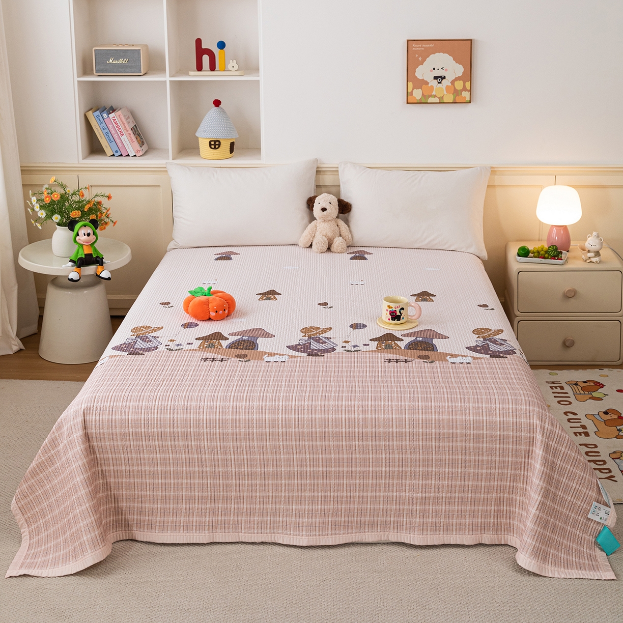 91家纺网 家纺一手货源 找家纺 （总）源舜家纺 2026新款天丝莫代尔大版凉感床盖