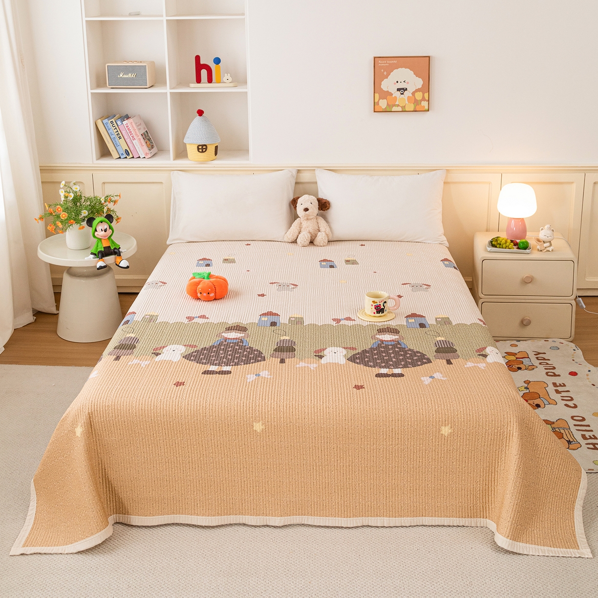 91家纺网 家纺一手货源 找家纺 （总）源舜家纺 2026新款天丝莫代尔大版凉感床盖