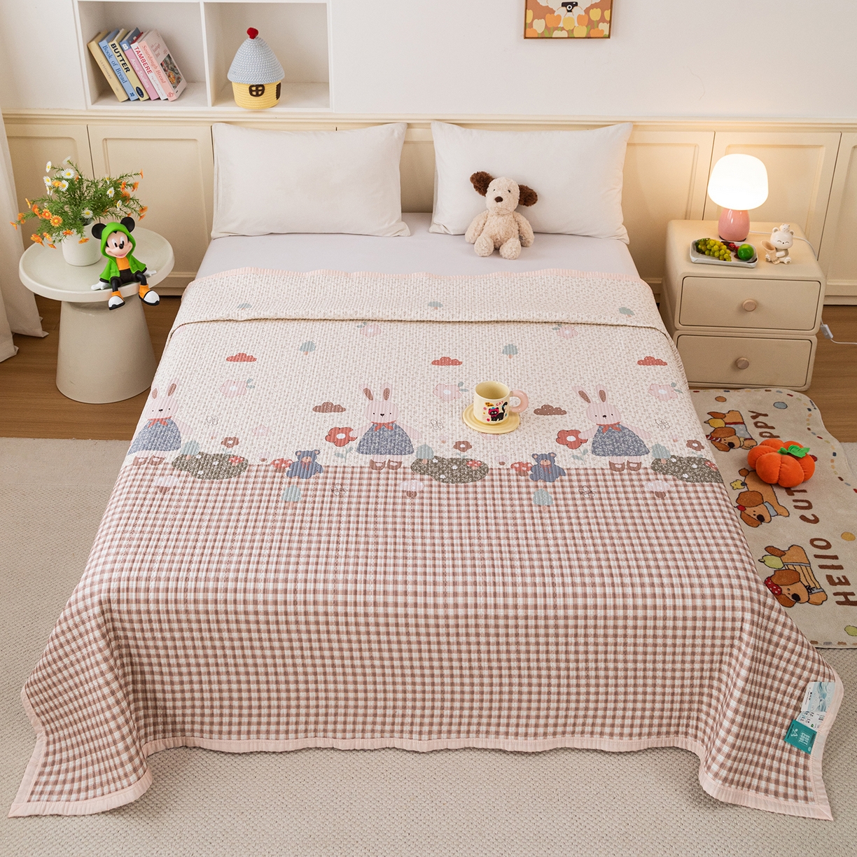 91家纺网 家纺一手货源 找家纺 （总）源舜家纺 2026新款天丝莫代尔大版凉感床盖