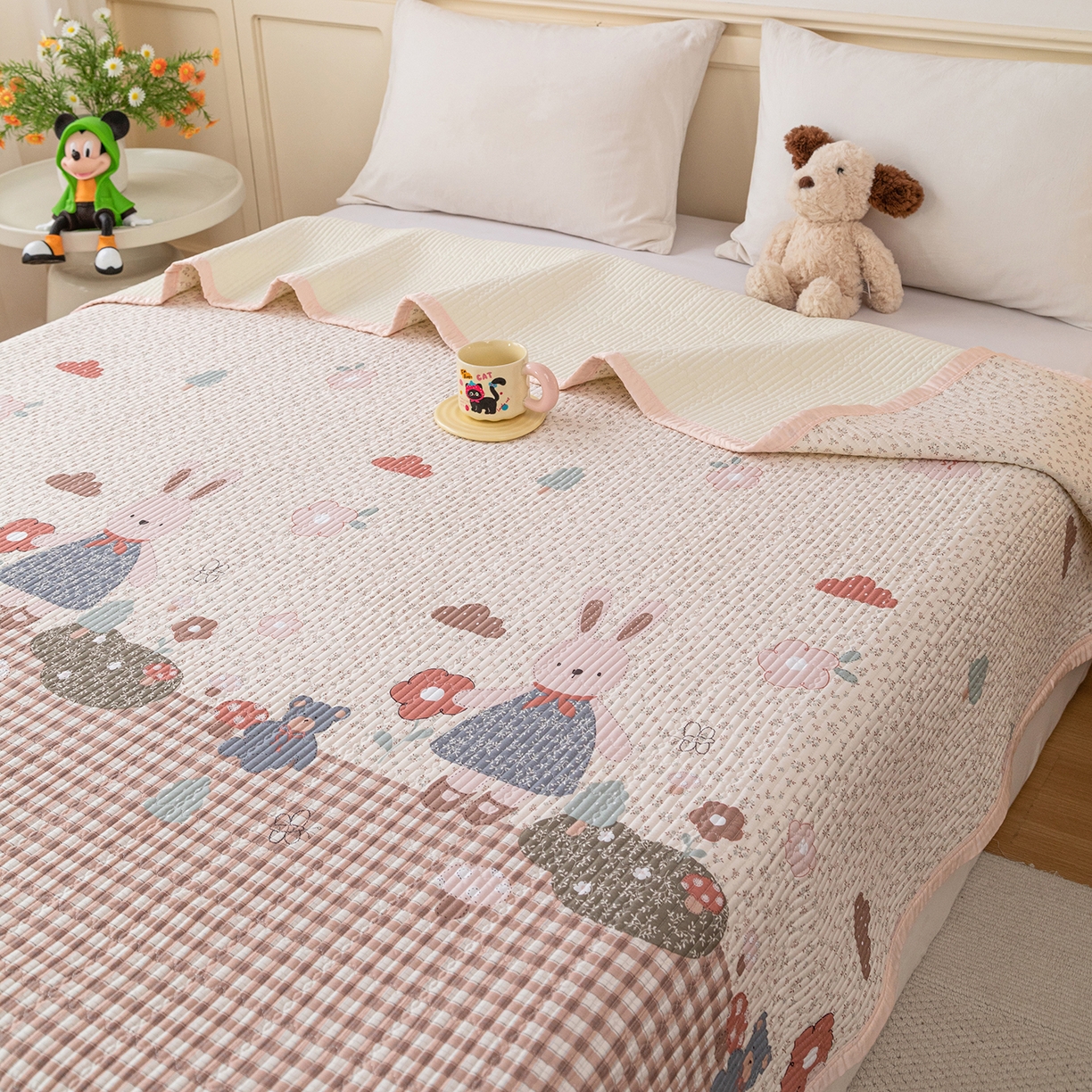 91家纺网 家纺一手货源 找家纺 （总）源舜家纺 2026新款天丝莫代尔大版凉感床盖