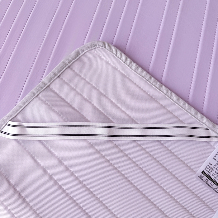 91家纺网 家纺一手货源 找家纺 麋兔 2026新款纯色朵朵小熊冰蚕丝软席 香芋紫