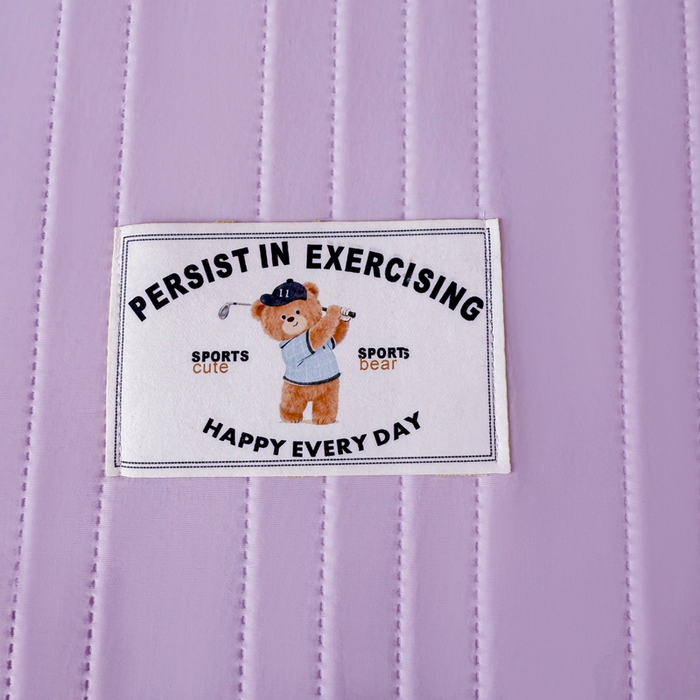 91家纺网 家纺一手货源 找家纺 麋兔 2026新款纯色朵朵小熊冰蚕丝软席 香芋紫