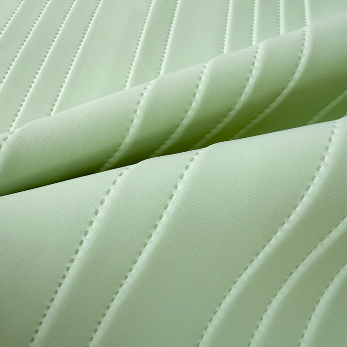 91家纺网 家纺一手货源 找家纺 麋兔 2026新款纯色朵朵小熊冰蚕丝软席 云海绿