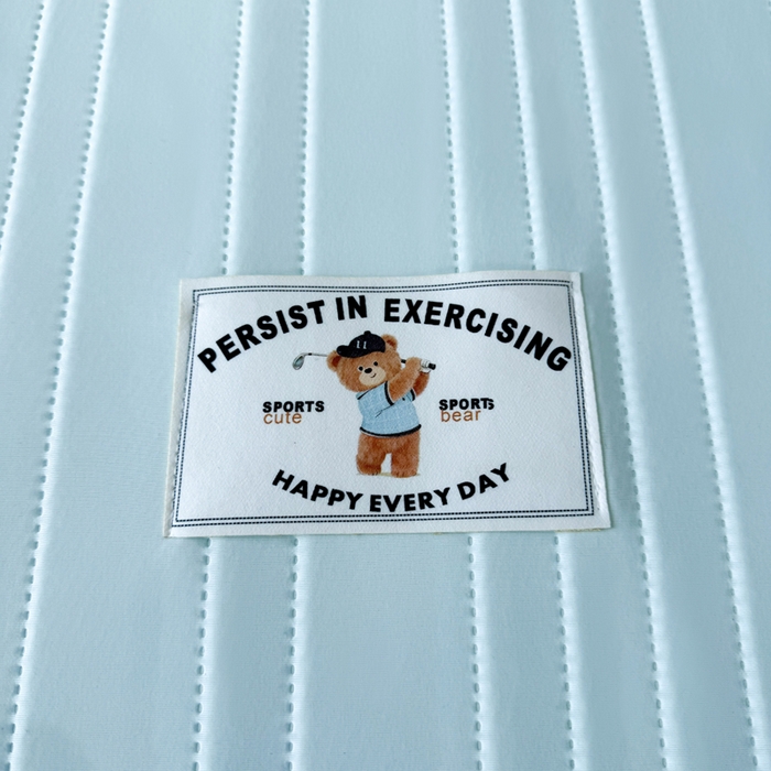 91家纺网 家纺一手货源 找家纺 麋兔 2026新款纯色朵朵小熊冰蚕丝软席 浅兰