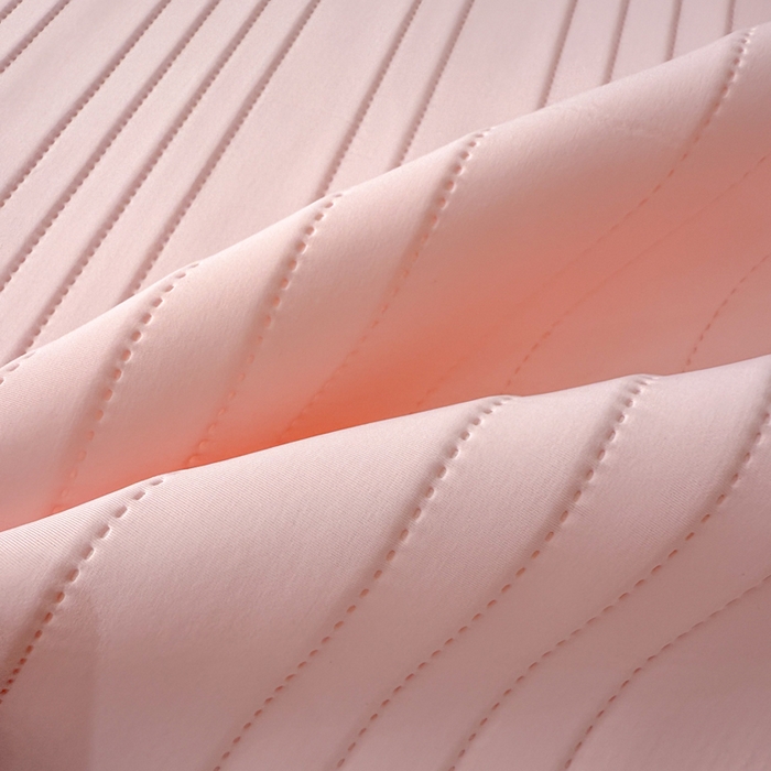 91家纺网 家纺一手货源 找家纺 麋兔 2026新款纯色朵朵小熊冰蚕丝软席 浅粉