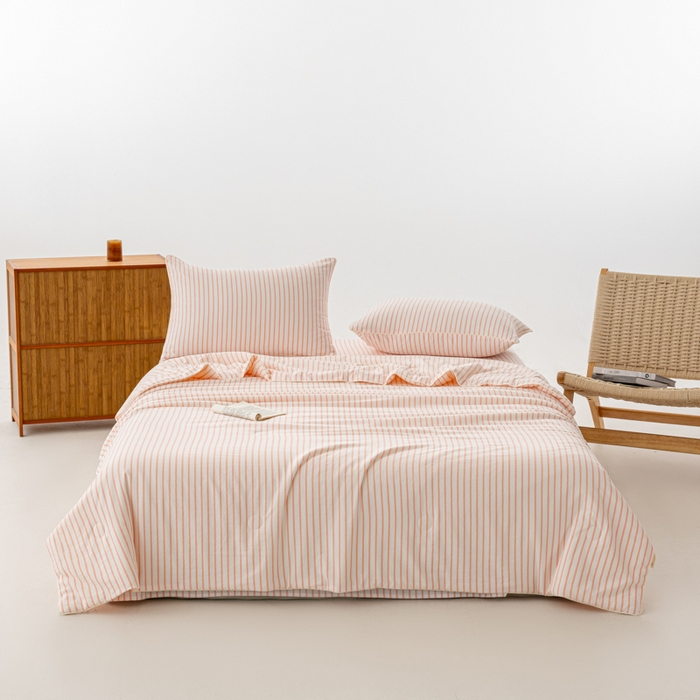 91家纺网 家纺一手货源 找家纺 （总）迪梵家纺 2026新款A类无印风水洗棉条纹大豆夏凉被夏被空调被薄被子被子被芯（带买家秀）