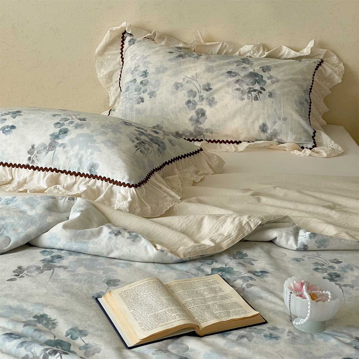 91家纺网 家纺一手货源 找家纺 傲蕾良品 2026新款【山野计划】砂洗棉麻大豆抗菌被 空谷幽兰