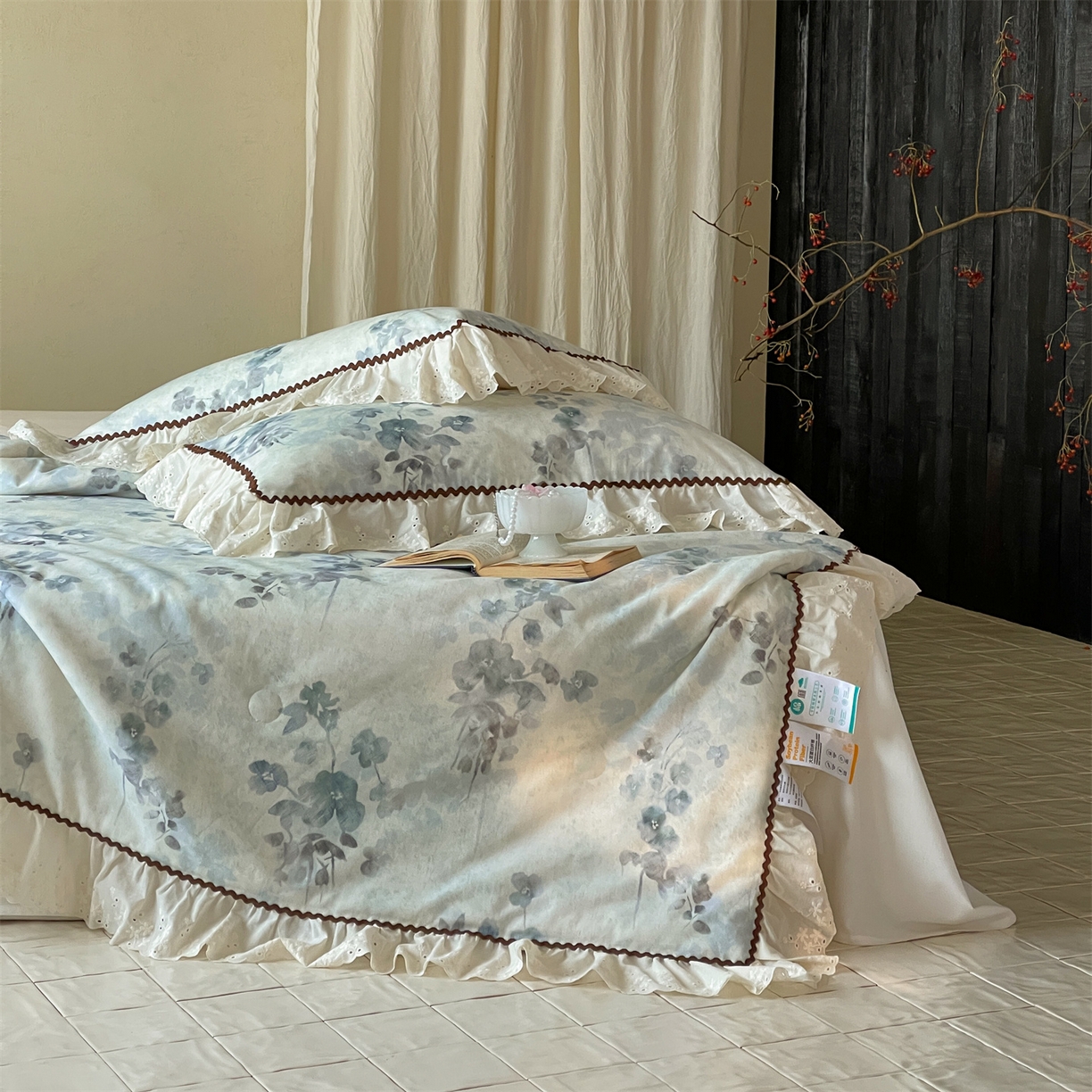 91家纺网 家纺一手货源 找家纺 傲蕾良品 2026新款【山野计划】砂洗棉麻大豆抗菌被 空谷幽兰