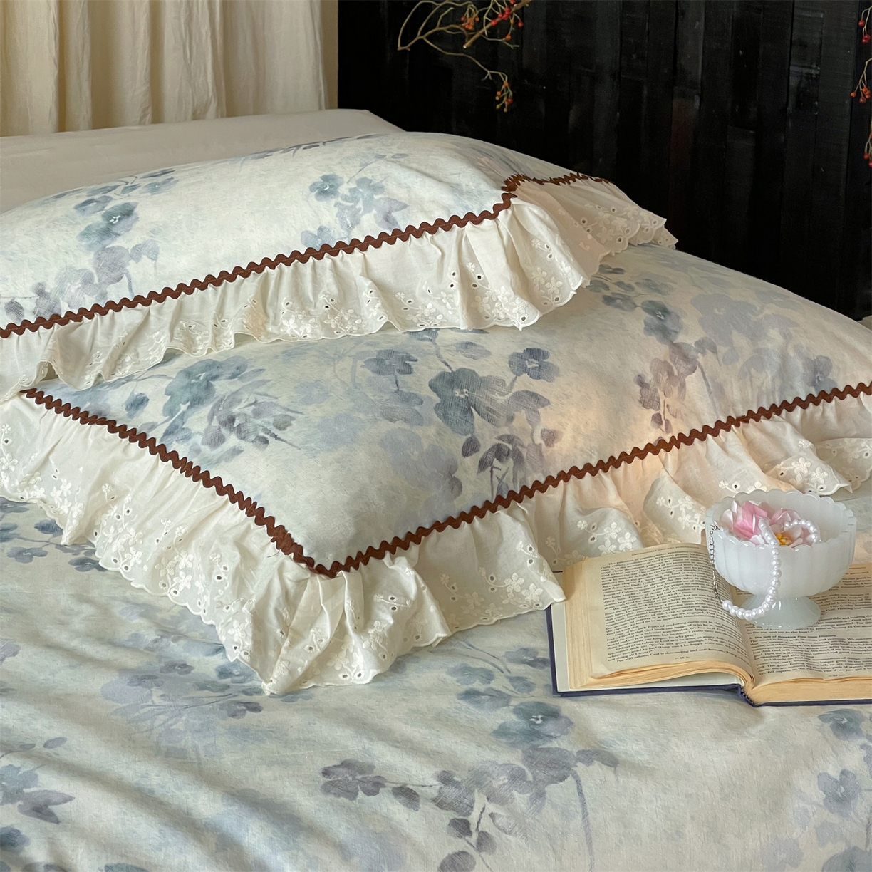 91家纺网 家纺一手货源 找家纺 傲蕾良品 2026新款【山野计划】砂洗棉麻大豆抗菌被 空谷幽兰