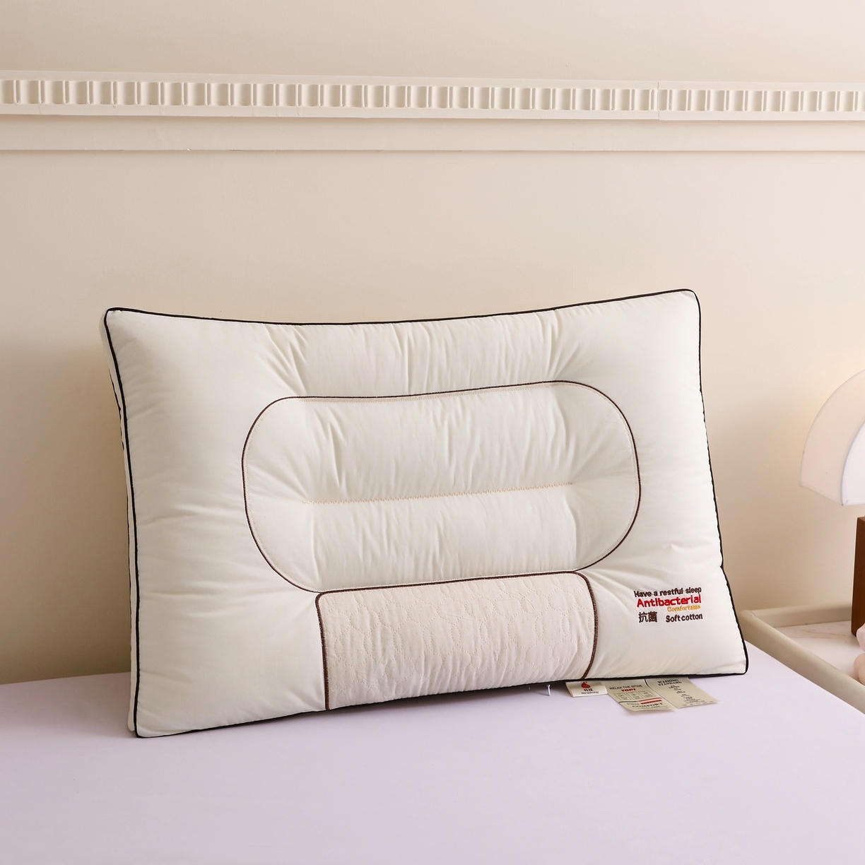 91家纺网 家纺一手货源 找家纺 （总）云熙枕业 2026春夏新款全棉立体抗菌护颈枕 枕头枕芯