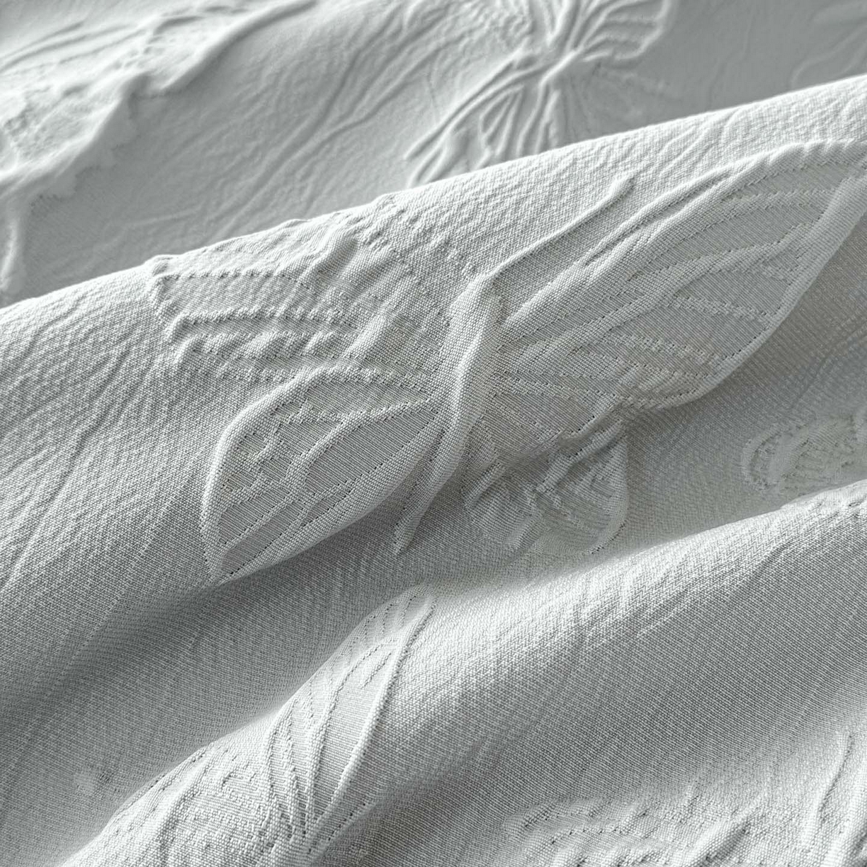 91家纺网 家纺一手货源 找家纺 迪梦姿家纺 2026新款梦蝶真丝提花夏被四件套 青灰色