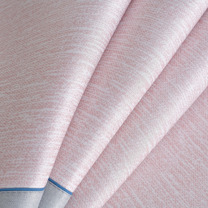 91家纺网 家纺一手货源 找家纺 小牛席业 2026新款小清新凉感冰丝席席子凉席 粉色