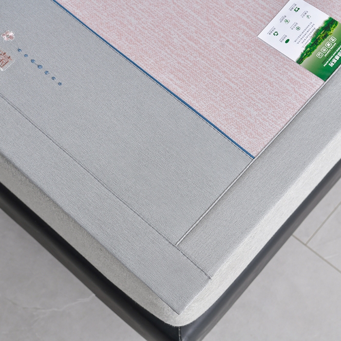 91家纺网 家纺一手货源 找家纺 小牛席业 2026新款小清新凉感冰丝席席子凉席 粉色