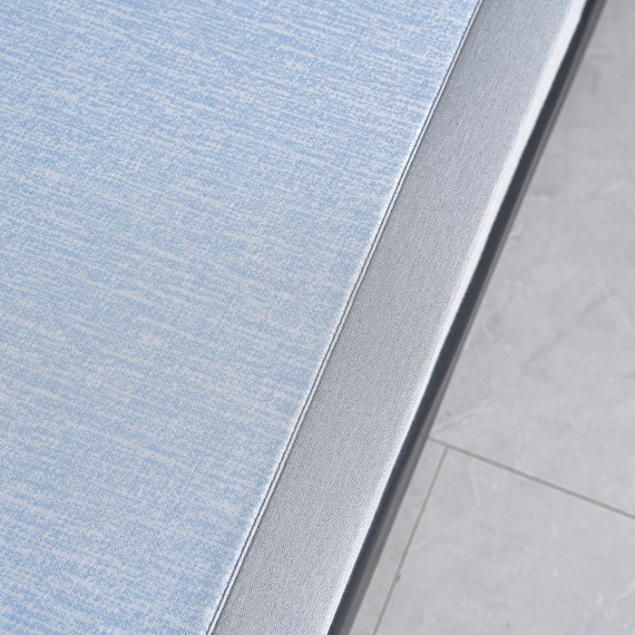 91家纺网 家纺一手货源 找家纺 小牛席业 2026新款小清新凉感冰丝席席子凉席 蓝色