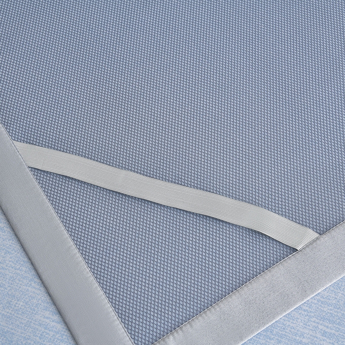 91家纺网 家纺一手货源 找家纺 小牛席业 2026新款小清新凉感冰丝席席子凉席 蓝色