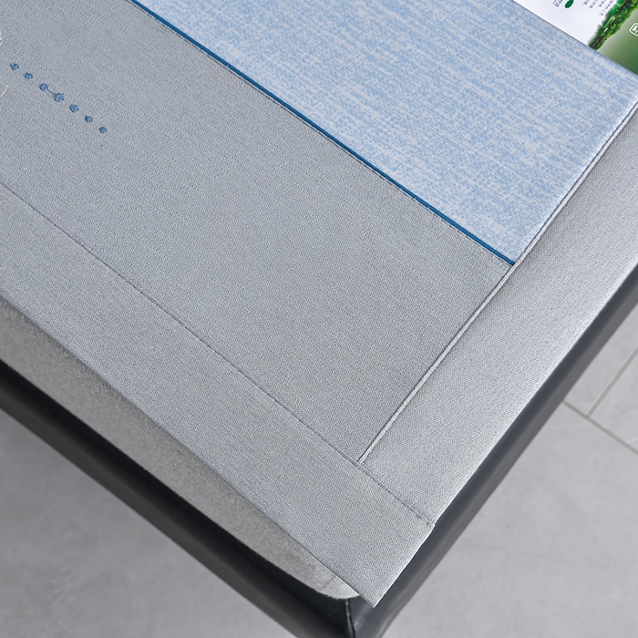 91家纺网 家纺一手货源 找家纺 小牛席业 2026新款小清新凉感冰丝席席子凉席 蓝色