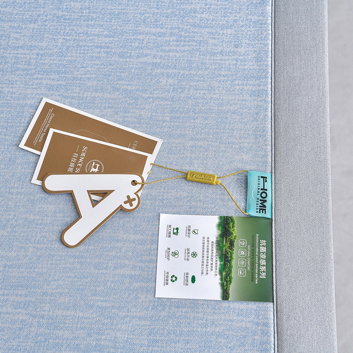 91家纺网 家纺一手货源 找家纺 小牛席业 2026新款小清新凉感冰丝席席子凉席 蓝色