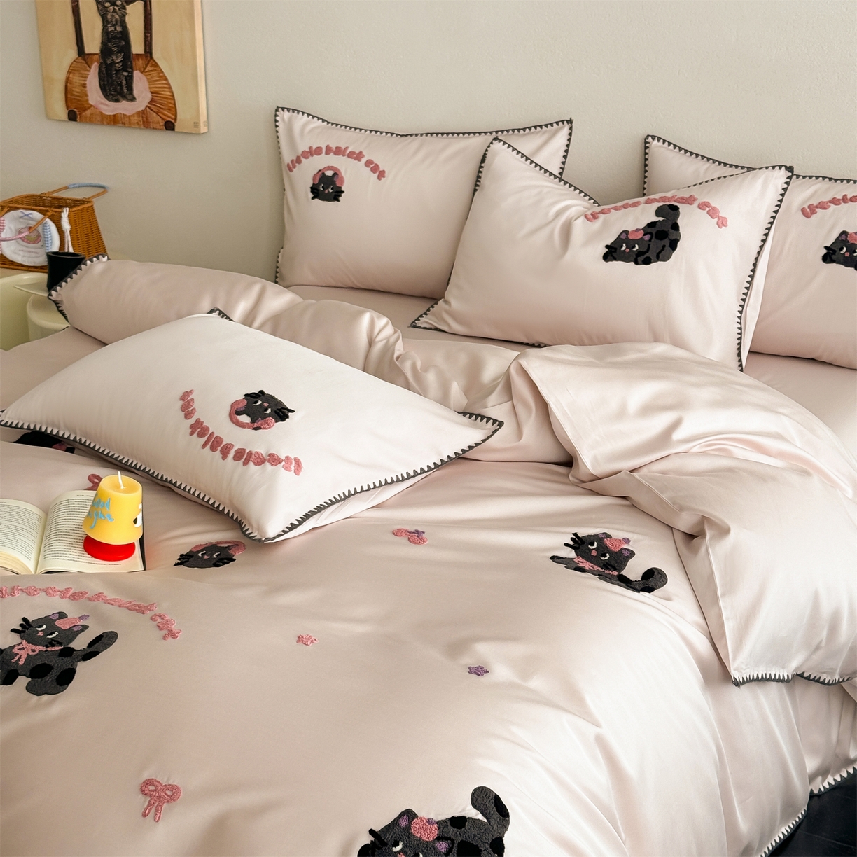 91家纺网 家纺一手货源 找家纺 （总）FORTWO家纺原创设计（FOR TWO家纺） 2026新款天丝卡通毛巾绣四件套