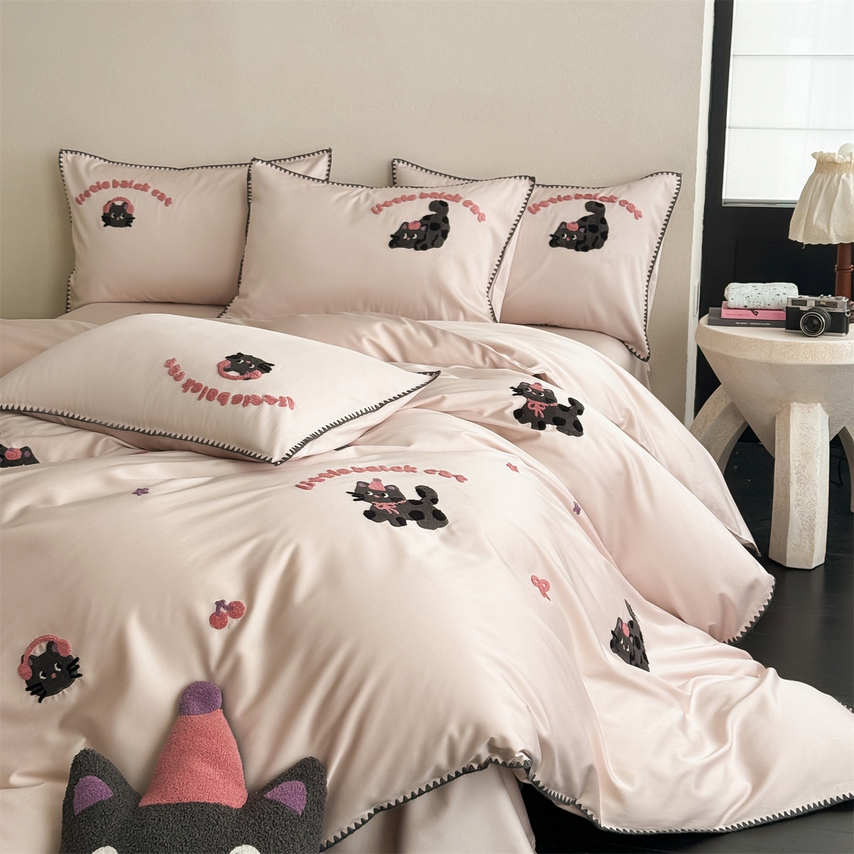 91家纺网 家纺一手货源 找家纺 （总）FORTWO家纺原创设计（FOR TWO家纺） 2026新款天丝卡通毛巾绣四件套