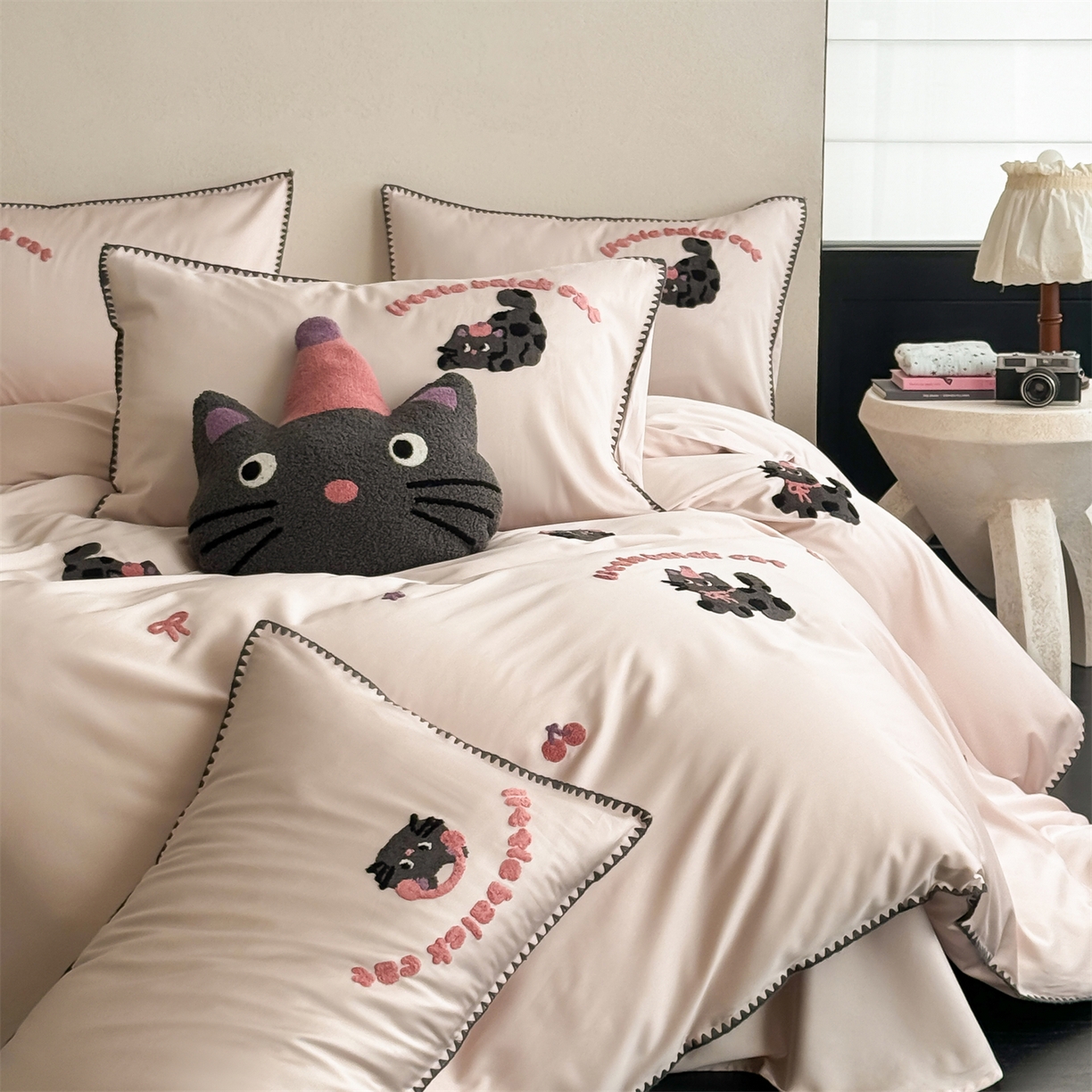 91家纺网 家纺一手货源 找家纺 （总）FORTWO家纺原创设计（FOR TWO家纺） 2026新款天丝卡通毛巾绣四件套