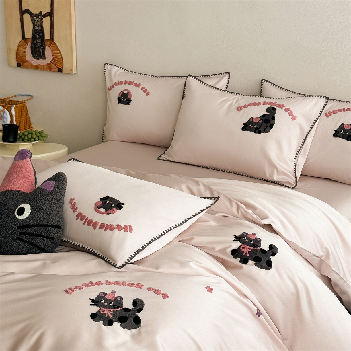 91家纺网 家纺一手货源 找家纺 （总）FORTWO家纺原创设计（FOR TWO家纺） 2026新款天丝卡通毛巾绣四件套