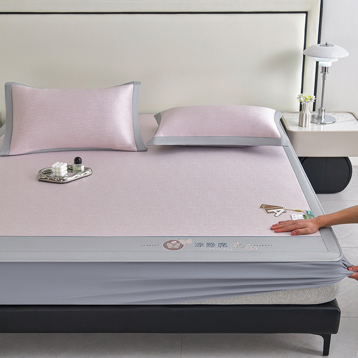 91家纺网 家纺一手货源 找家纺 （总）小牛席业 2025新款凉感乳胶席（床笠款）系列乳胶凉席藤席冰藤席冰丝席草席竹席乳胶席凉感豆豆席