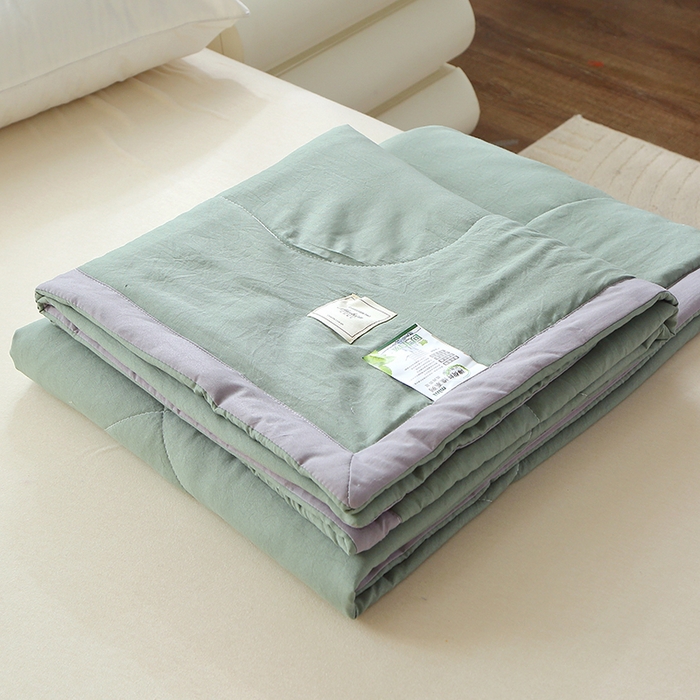 91家纺网 家纺一手货源 找家纺 （总）六合家纺 2026春夏新款纯色水洗棉夏被夏凉被空调被