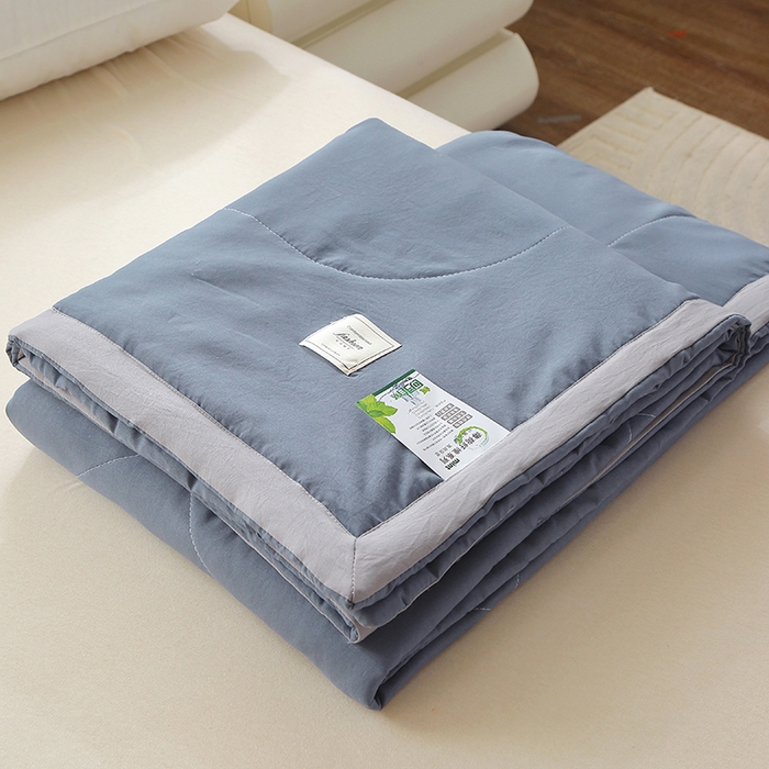 91家纺网 家纺一手货源 找家纺 （总）六合家纺 2026春夏新款纯色水洗棉夏被夏凉被空调被