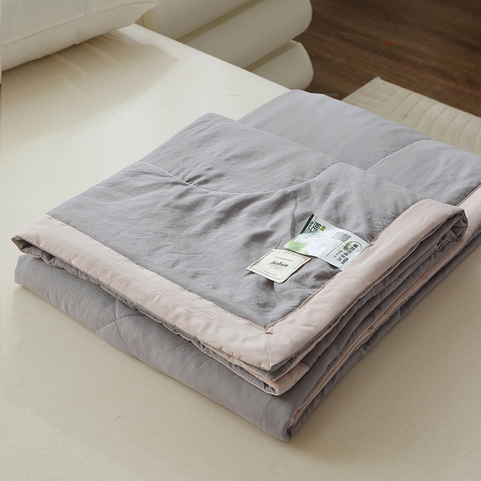 六合家纺 2026春夏新款纯色水洗棉夏被夏凉被空调被 绅士灰