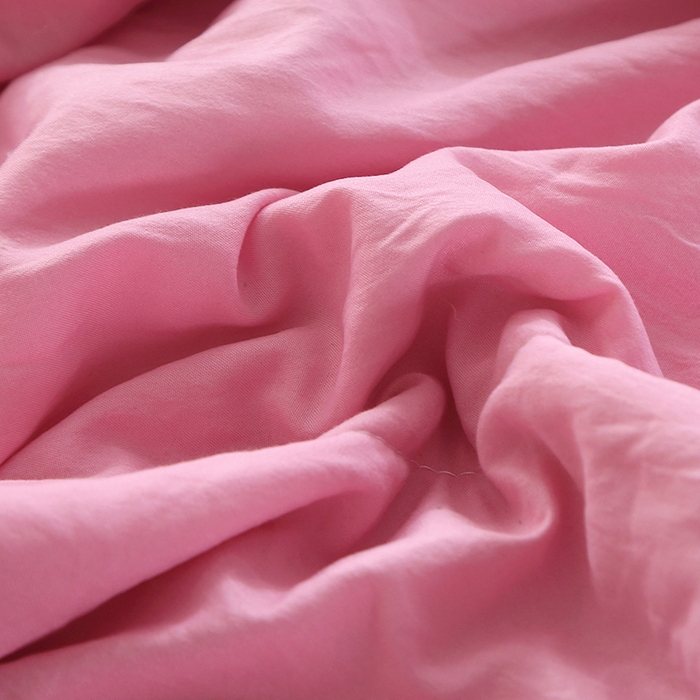 91家纺网 家纺一手货源 找家纺 六合家纺 2026春夏新款纯色水洗棉夏被夏凉被空调被 初恋粉